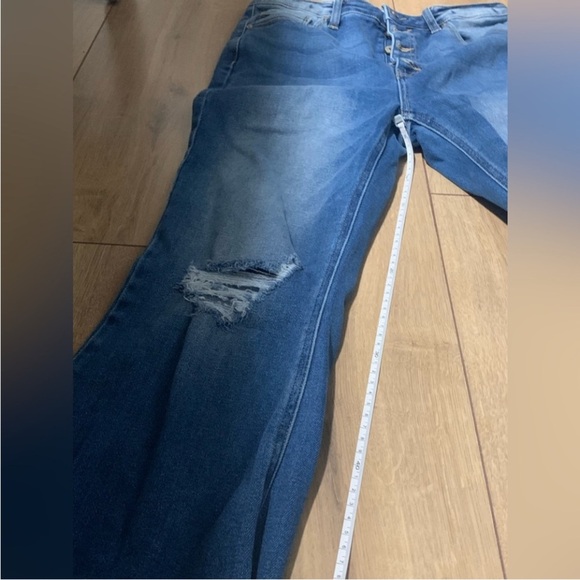 Kancan Dixie Ultra High Rise Flare Jeans (Petite) - Picture 8 of 14